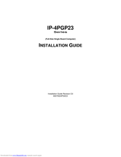 BWI IP-4PGP23 Series Installation Manual