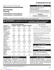 American Standard 4TWA3036B3000A Service Facts