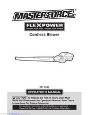 MasterForce FlexPower 241-0443 Operator's Manual