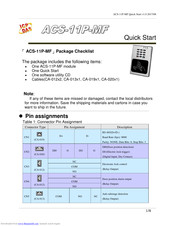 ICP DAS USA ACS-11-MF Quick Start Manual