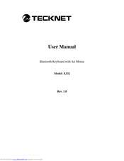 Tecknet X332 User Manual