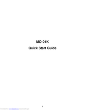 Zte MO-01K Quick Start Manual