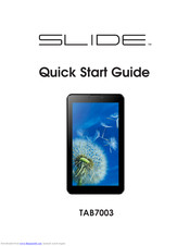 SLIDE TAB7003 Quick Start Manual