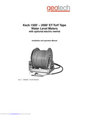 Geotech Keck 1500 Installation And Operation Manual