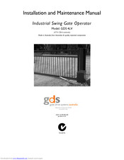 GDS GDS 4LV Installation And Maintenance Manual