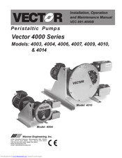 Vector 4003 Installation, Operation And Maintenance Manual