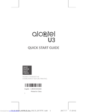 Alcatel U3 Quick Start Manual
