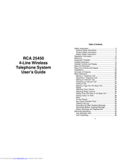 RCA 25450 User Manual