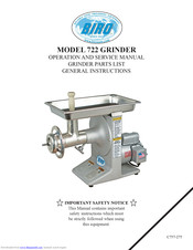 BIRO 722 Operation And Service Manual