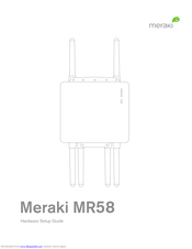 Meraki MR58 Hardware Setup Manual