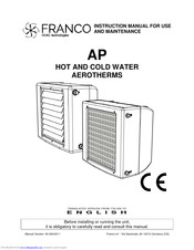 FRANCO 2408050 Instruction Manual For Use And Maintenance