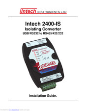 Intech 2400-IS Installation Manual