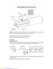 Mees MS01B Quick Start Manual