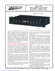 Protech Audio 2000-C Installation & Operation Manual