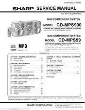 Sharp CD-MPS99 Service Manual
