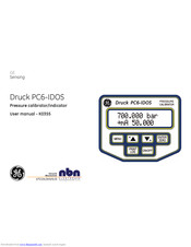 GE Sensing Druck PC6-IDOS User Manual