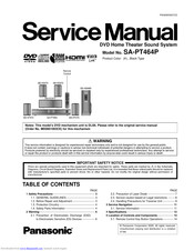 Panasonic SA-PT464P Service Manual
