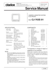 Clarion CJ-763E-01 Service Manual