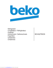 Beko BCHA275K3S User Manual