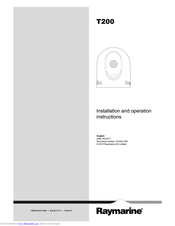 Raymarine E70111 Installation And Operation Instructions Manual
