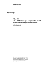 Tektronix TLA 7F1 Instructions Manual
