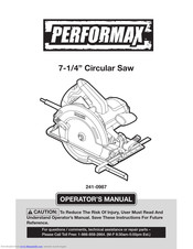 Performax 241-0987 Operator's Manual