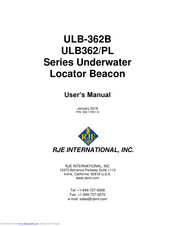 RJE ULB-362/18 User Manual