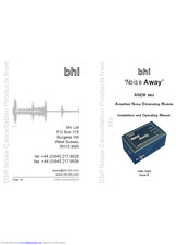 BHI ANEM Installation And Operating Manual
