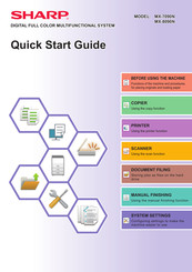 Sharp MX-8090N Quick Start Manual