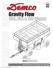 Demco Gravity Flow 550 User Manual