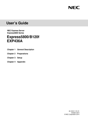 NEC Express5800/B120f User Manual
