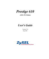 ZyXEL Communications Prestige 610 User Manual
