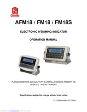 Fidelity Measurement FM18S Operation Manual