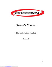 Bikecomm SALUT Owner's Manual