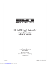 HTD HD-IWS10 Owner's Manual