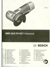 Bosch GWS 10,8-76 V-EC Original Instruction