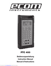Ecom Instruments PTC 400 Instruction Manual