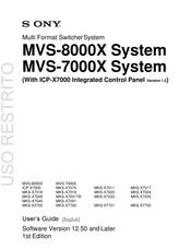 Sony MVS-8000X User Manual