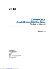 Zte ZXG10-OB06 Technical Manual