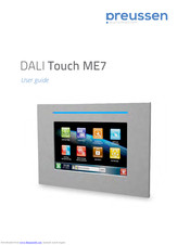 preussen automation DALI Touch ME7 User Manual