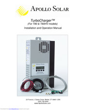 Apollo Solar TurboCharger T80HV Installation And Operation Manual
