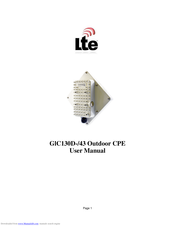 LTE GlC130D User Manual