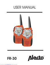 Alecto FR-30 User Manual
