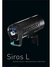Broncolor Siros 400 L Operating Instructions Manual