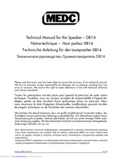 MEDC DB14 Technical Manual