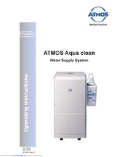 Atmos Aqua clean Operating Instructions Manual