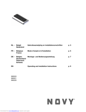Novy 990021 Operating And Installation Instructions