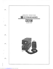 Standard C828M Operating Instructions Manual