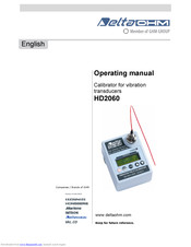 Delta OHM HD2060 Operating Manual