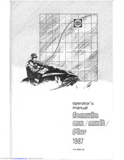 BOMBARDIER formula mx 1987 Operator's Manual